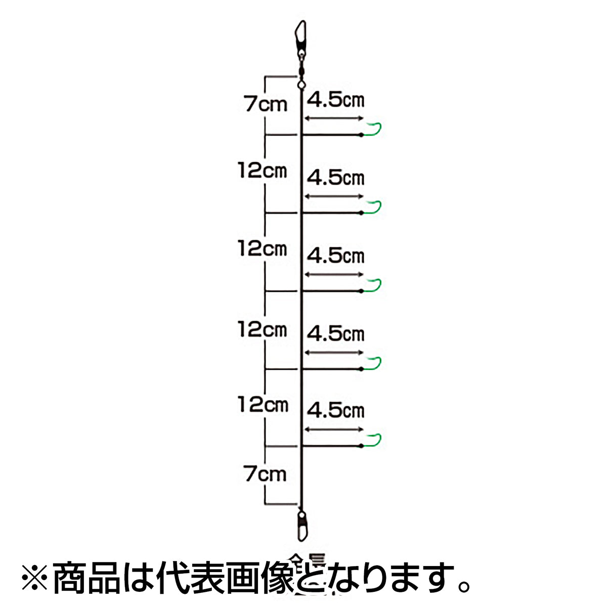 ダイワ(DAIWA) 快適クリスティアワカサギ仕掛け KG誘惑ロング　ケイムラ留め　M5本-1.5