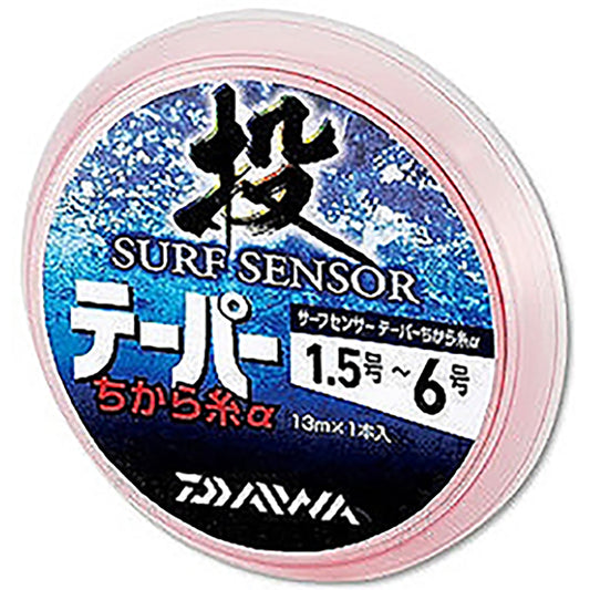 ダイワ(DAIWA) サーフセンサーテーパーちから糸α 1.5号-6号 13m オレンジ [PEライン]