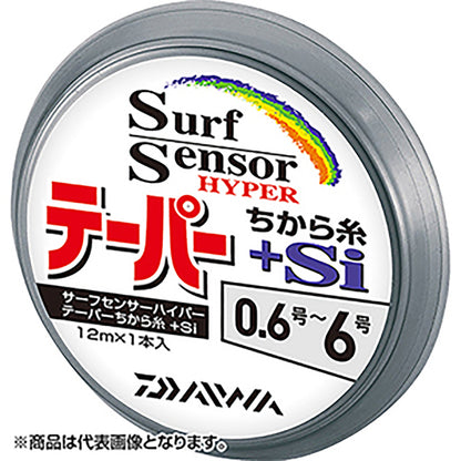 ダイワ(DAIWA) サーフセンサー ハイパーテーパー ちから糸+Si 12m 1-6号 イエロー＋ステルスゴールド [PEライン]