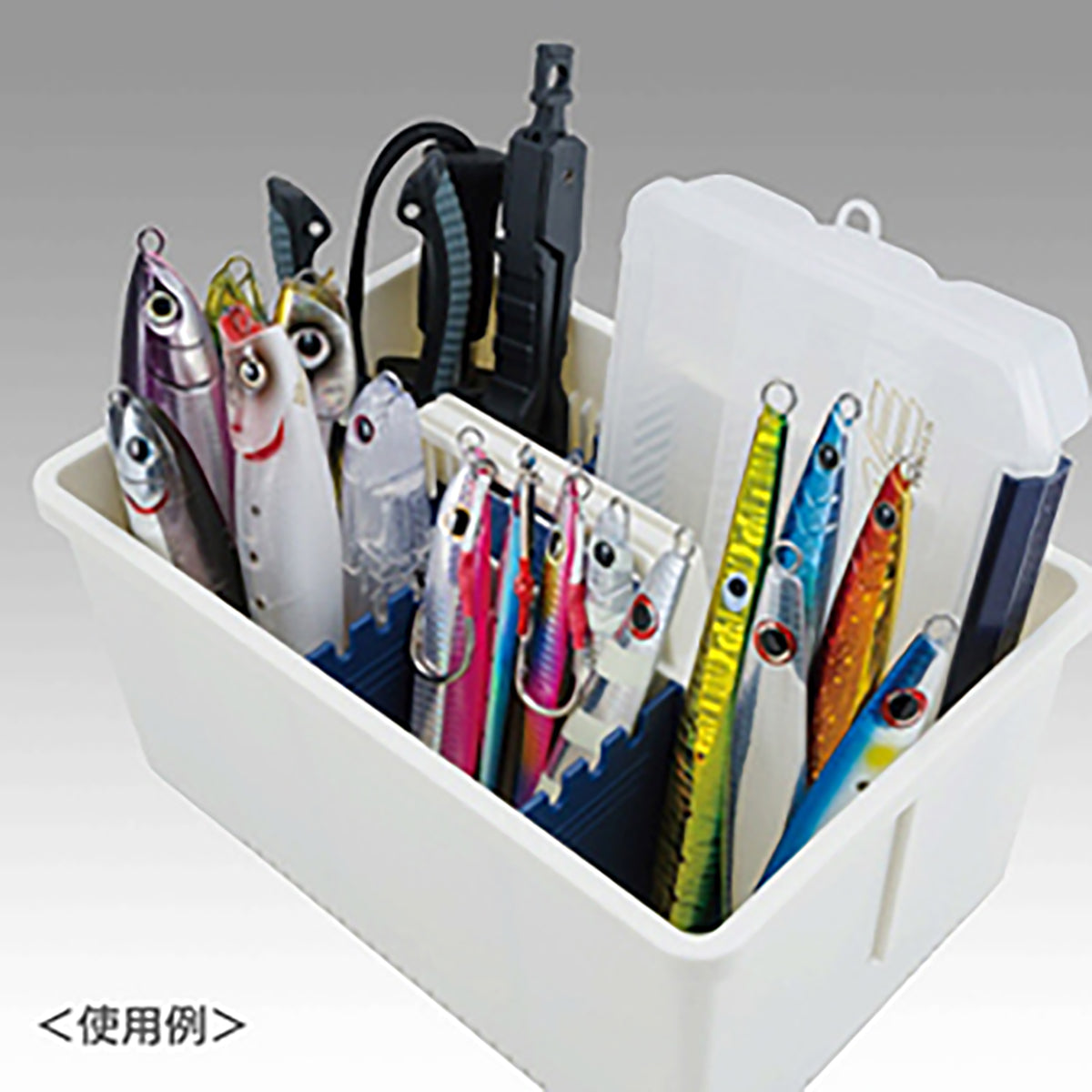メイホウ(MEIHO) インナーストッカー BM-L ホワイト/ネイビー  タックルボックス ツールボックス 道具箱