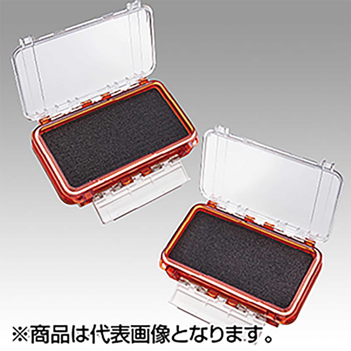メイホウ(MEIHO) 防水ケース WG-2 クリアオレンジ  タックルボックス ツールボックス 道具箱