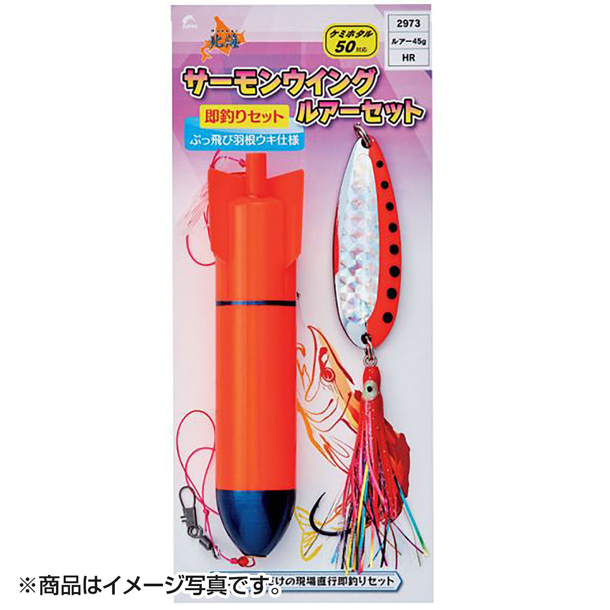 ナカジマ(NAKAZIMA) 北海サーモンウィングルアーセット HR 45g 2973