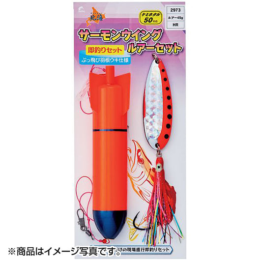 ナカジマ(NAKAZIMA) 北海サーモンウィングルアーセット HR 45g 2973