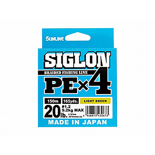 サンライン(SUNLINE) シグロンPE×4 150m 50LB ライトグリーン [PEライン]