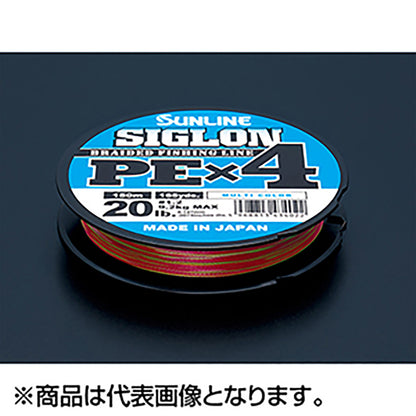SUNLINE(サンライン) SIGLON PE×4 0.8号 150m12LB マルチカラー [PEライン]