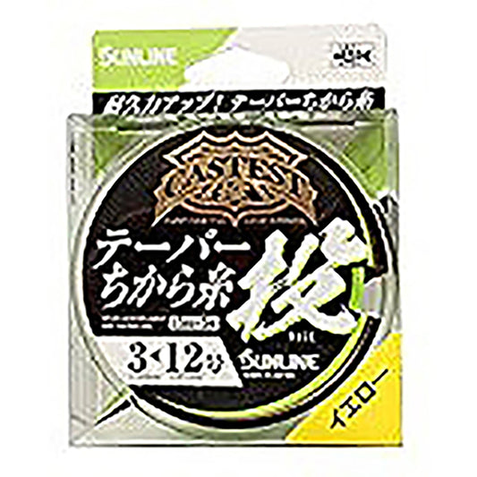 サンライン(SUNLINE) キャスティスト テーパーちから糸 投 15mX5本 3-12号 イエロー [ナイロンライン]