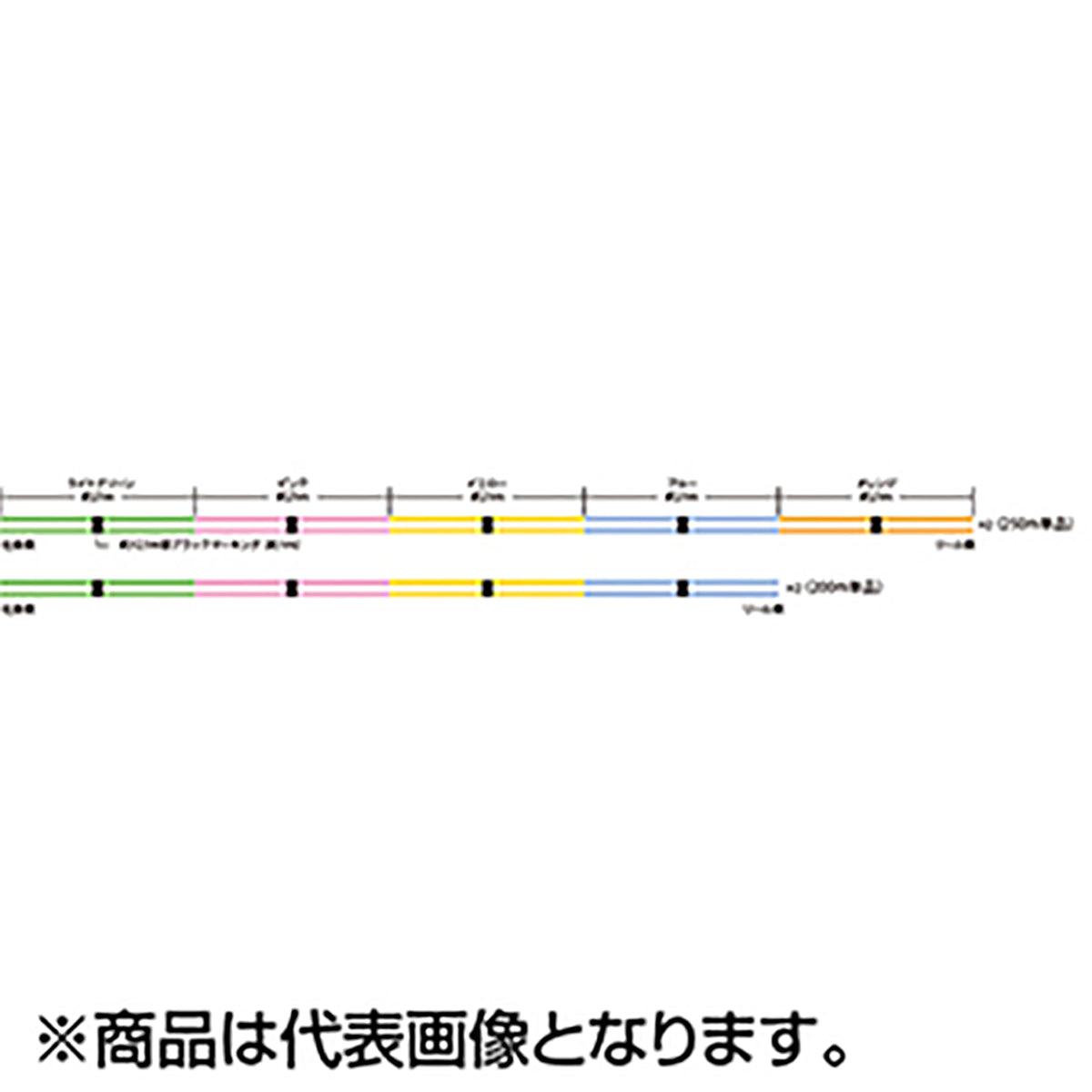 SUNLINE(サンライン) キャステスト PE投 0.6号 250m 5色 [PEライン]