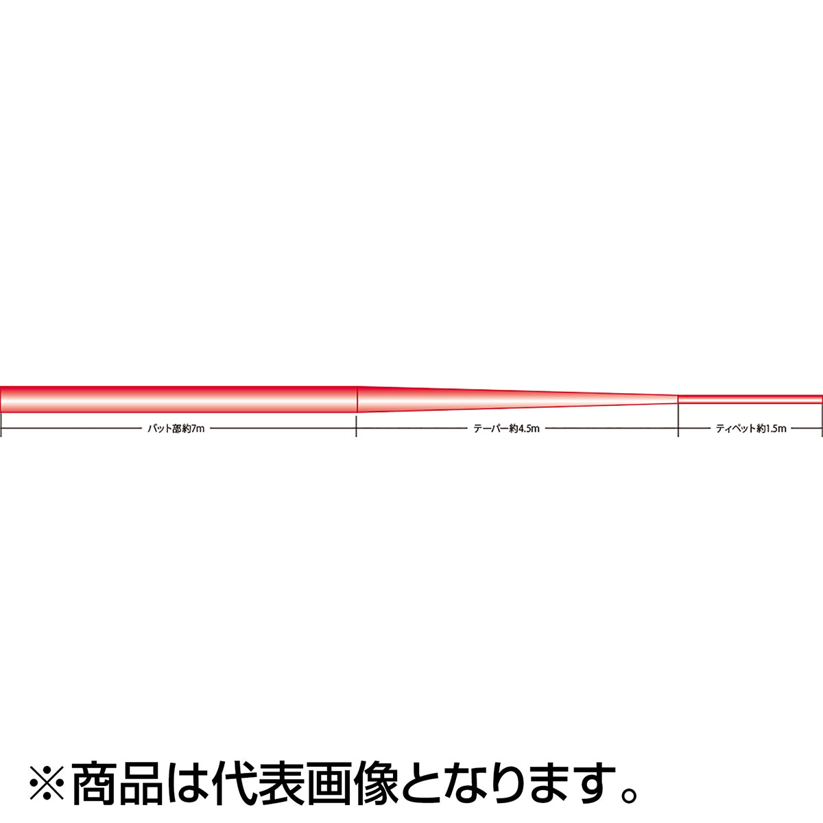 サンライン(SUNLINE) キャステスト PEテーパーちから糸 投 13m×3本単品 レッド 1-6号 1318 [PEライン]