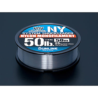 サンライン(SUNLINE) ソルティメイト システムショックリーダーナイロン 50m単品 30号 ナチュラルクリア [ナイロン]