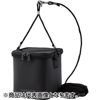 シマノ(SHIMANO) メッシュ水汲みバッカン 19cm ブラック BK-001X