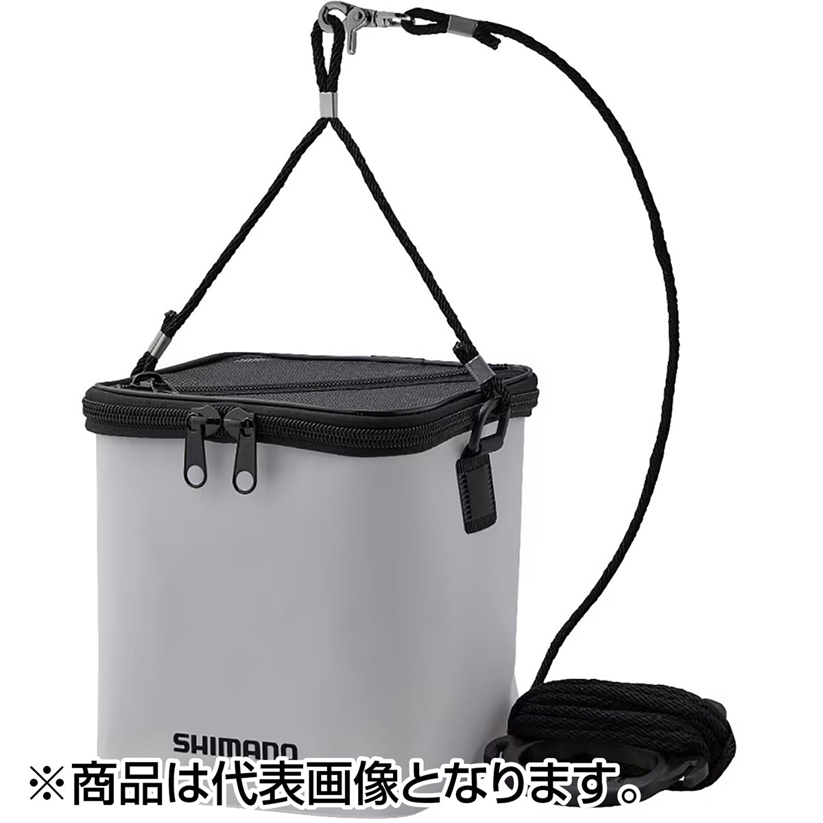 シマノ(SHIMANO) メッシュ水汲みバッカン 21cm ホワイト BK-001X