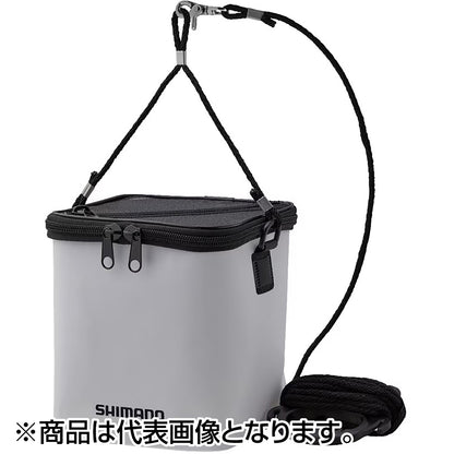 シマノ(SHIMANO) メッシュ水汲みバッカン 21cm ホワイト BK-001X