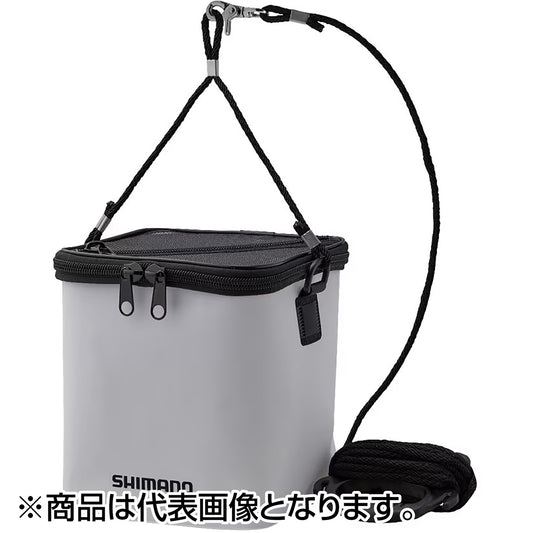シマノ(SHIMANO) メッシュ水汲みバッカン 21cm ホワイト BK-001X