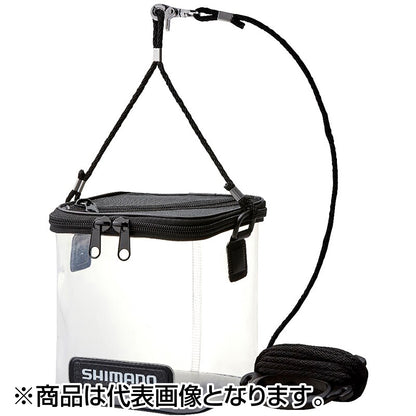 シマノ(SHIMANO) メッシュ水汲みバッカン 19cm クリア BK-001X