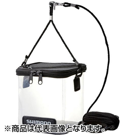 シマノ(SHIMANO) メッシュ水汲みバッカン 19cm クリア BK-001X