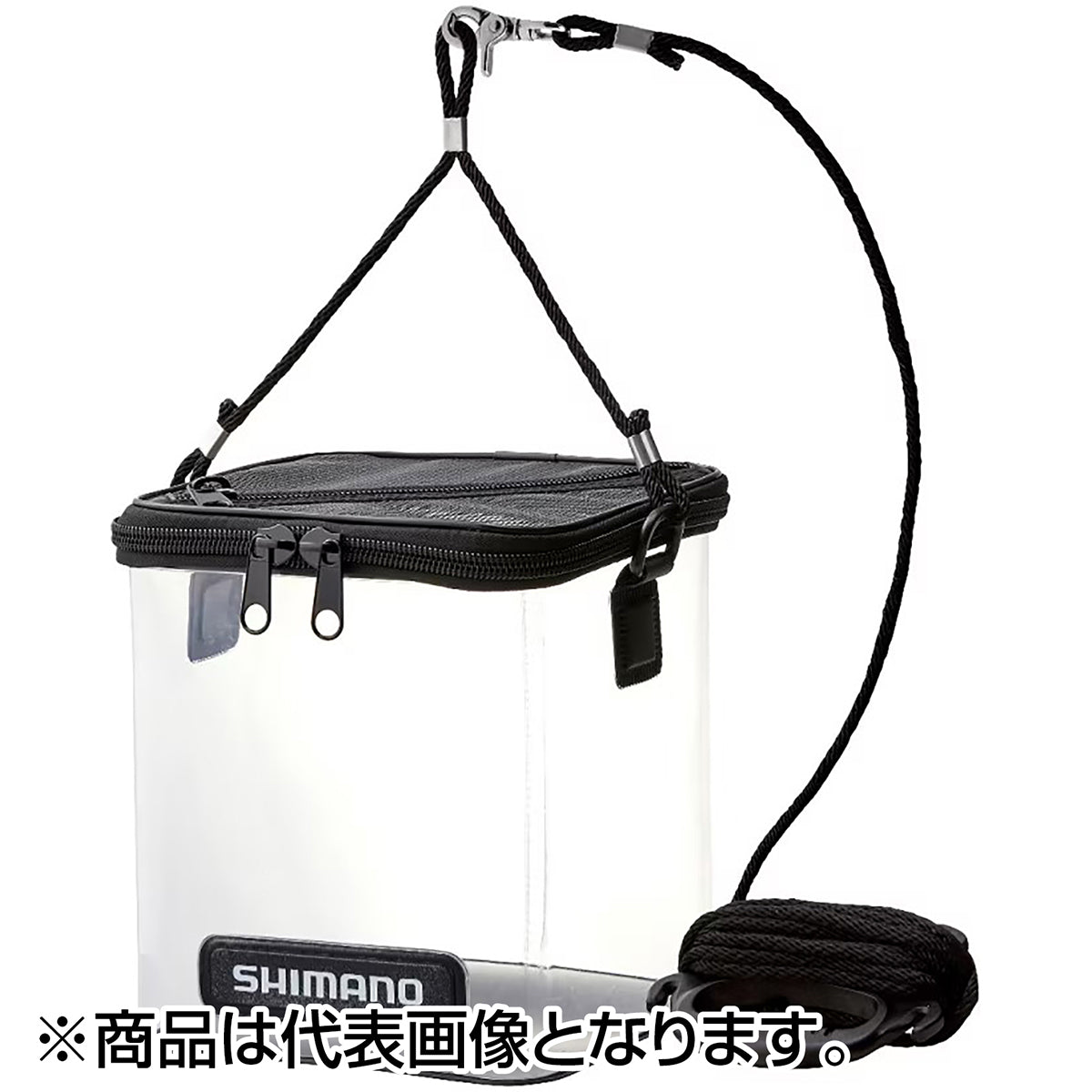 シマノ(SHIMANO) メッシュ水汲みバッカン 21cm クリア BK-001X