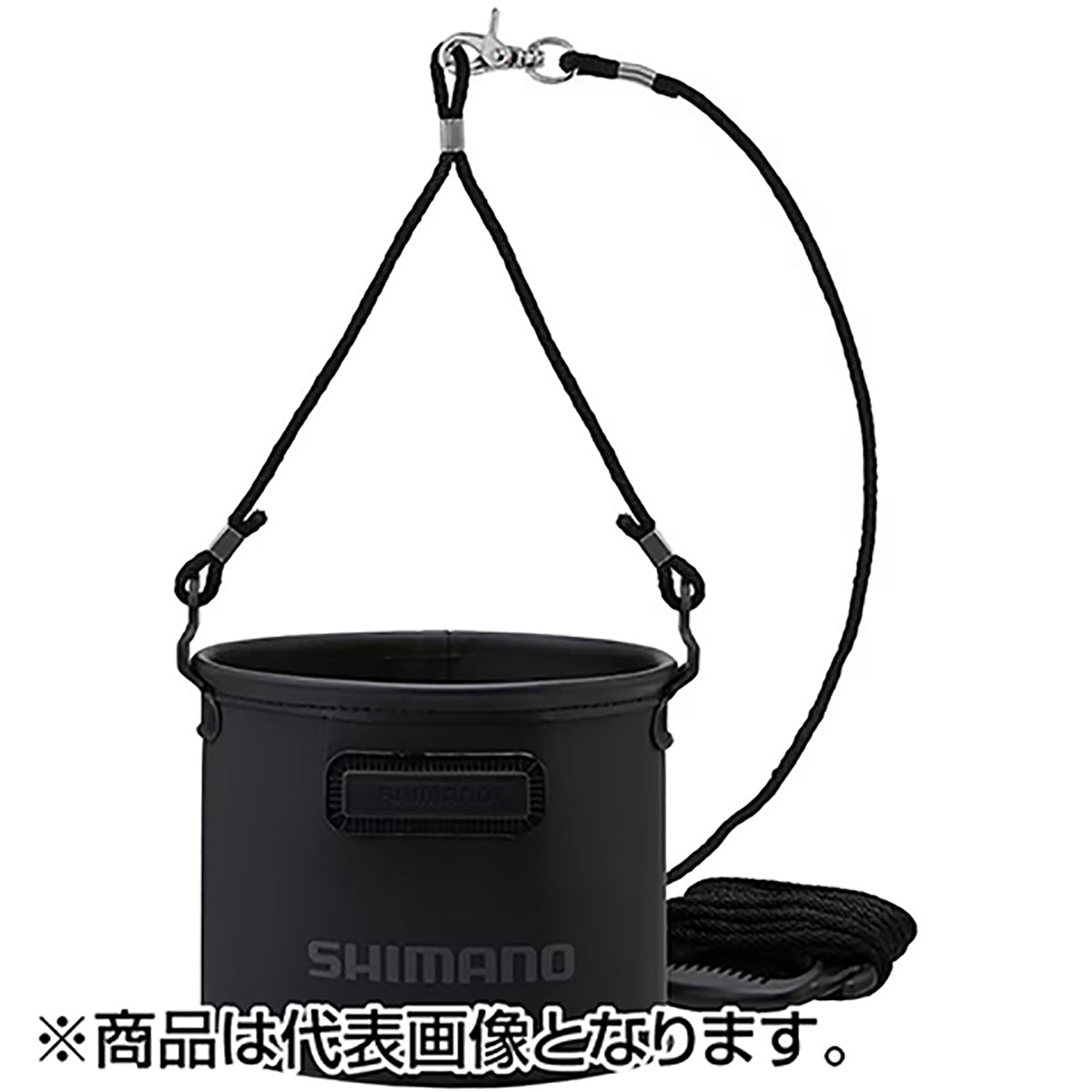 シマノ(SHIMANO) 水汲みバッカン 19cm リアルブラック BK-053Q