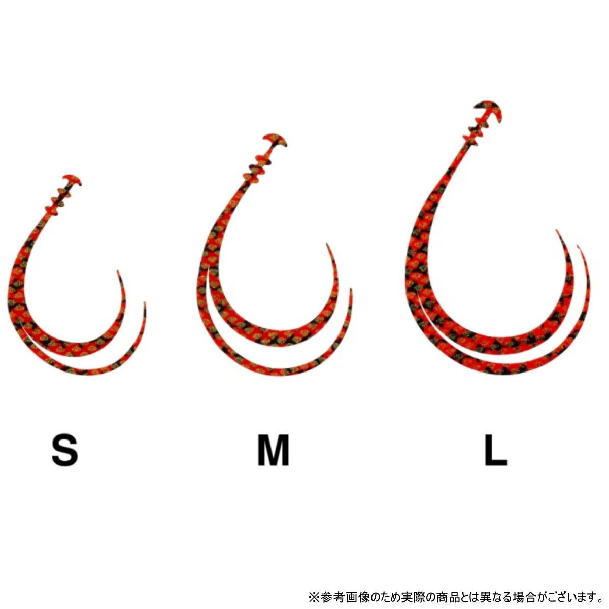 シマノ(SHIMANO) 炎月 シングルカーリー L #004 レッドラメ ED-R07Y