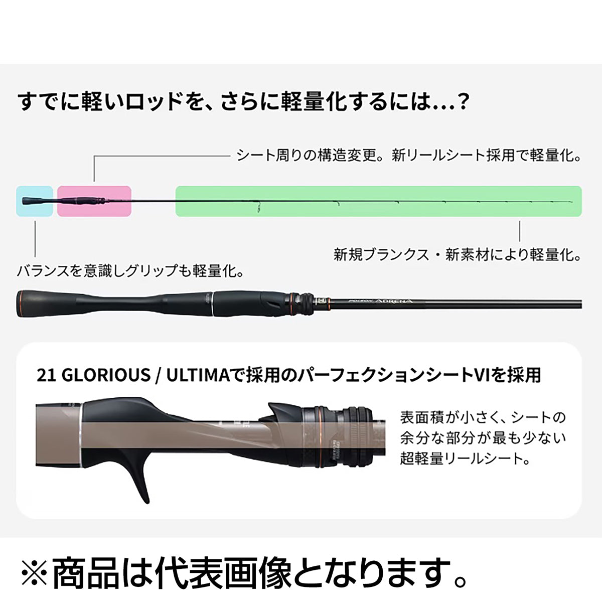 シマノ(SHIMANO) 24 ポイズンアドレナ 174H-LM