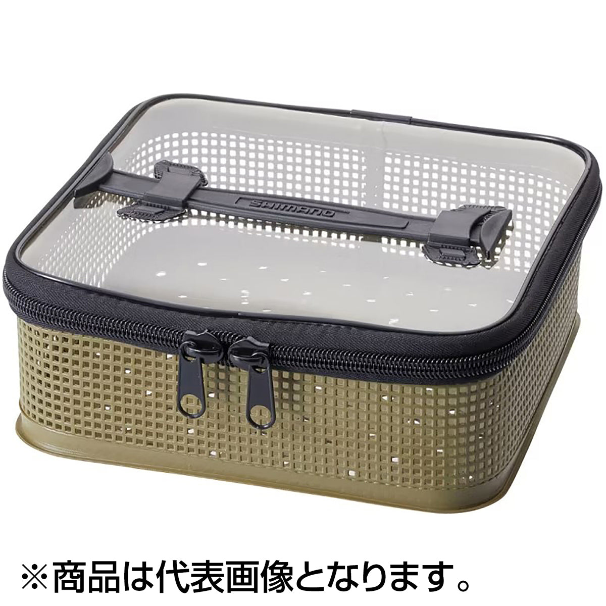 シマノ(SHIMANO) システムメッシュケース L カーキ BK-098U