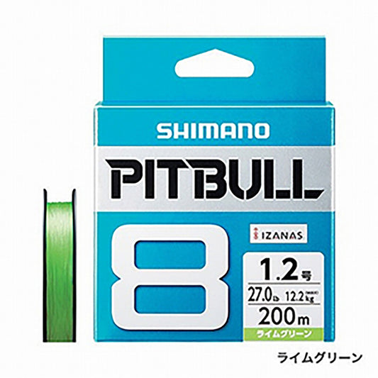 シマノ(SHIMANO) ピットブル 8 200m 2.0号 ライムグリーン PL-M68R [PEライン]