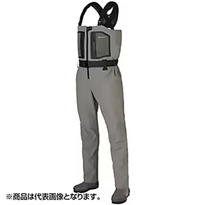 シマノ(SHIMANO) DS+4 ストレッチウェーダー カットピンフェルト L グレーベージュ FF-001