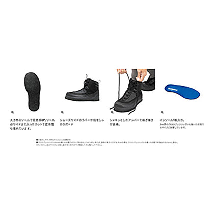 シマノ(SHIMANO) ウェーディングシューズ カットピンフェルト 28.0 チャコール FS-004V