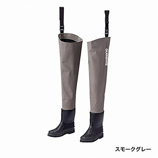 シマノ(SHIMANO) ハイパーウェーダー ヒップ・フェルトソール L 25.5-26.0 スモークグレー FF-056T ウェイダー ウェダー ウエダー 胴長 防水