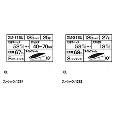 シマノ(SHIMANO) エクスセンス ストロングアサシン 125F/125S フラッシュブースト 125S 010 Tスケボラ XM-212U