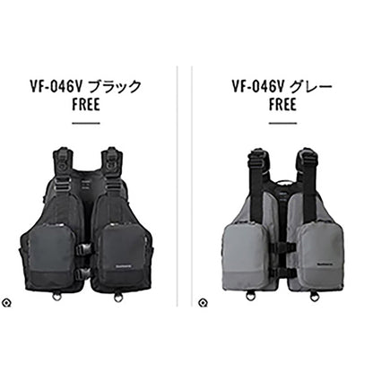 シマノ(SHIMANO) デタッチャブルアクトベスト FREE グレー VF-046V