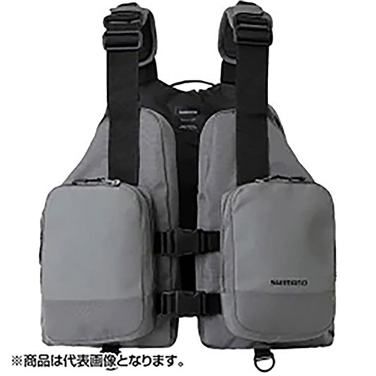 シマノ(SHIMANO) デタッチャブルアクトベスト FREE グレー VF-046V