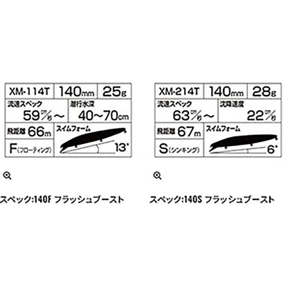シマノ(SHIMANO) エクスセンス サイレントアサシン 140F/140S フラッシュブースト 140S 011 TRマイワシ XM-214T