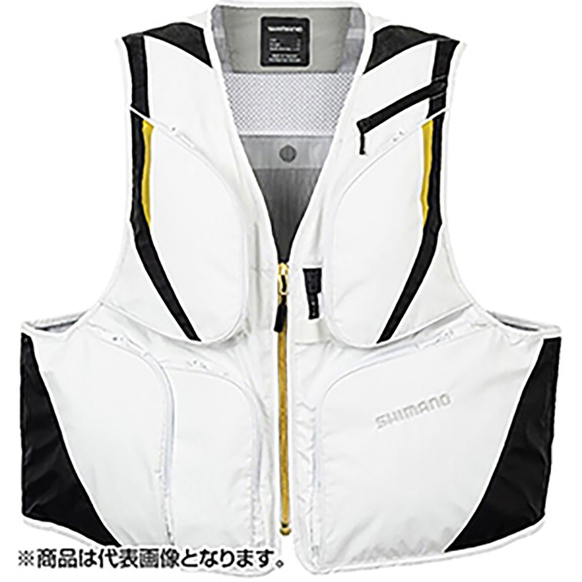 シマノ(SHIMANO) 2WAY ショートベスト L ホワイト VE-520W