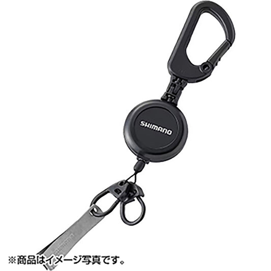 シマノ(SHIMANO) カラビナリールCR ラインカッター付 ブラック UH-213W