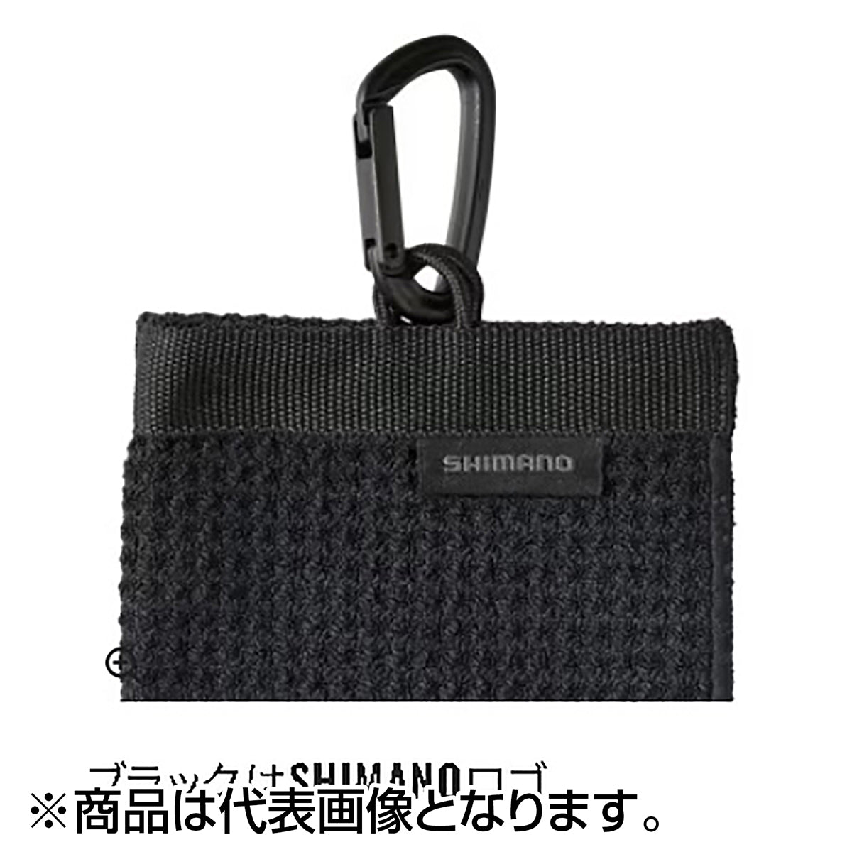 シマノ(SHIMANO) マイクロファイバー カラビナタオル ブラック AC-038W