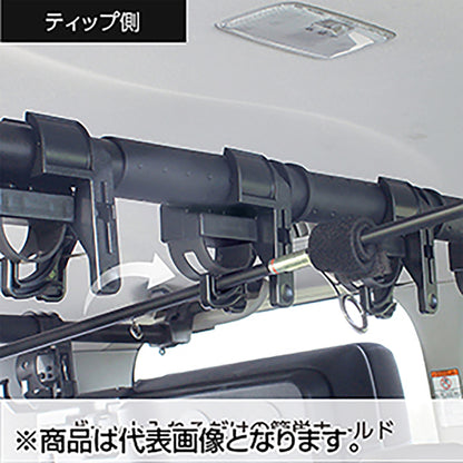 槌屋ヤック(TSUCHIYA YAC) マルチグリップバー用ロッドホルダー フロント/リアセット ブラック UA2