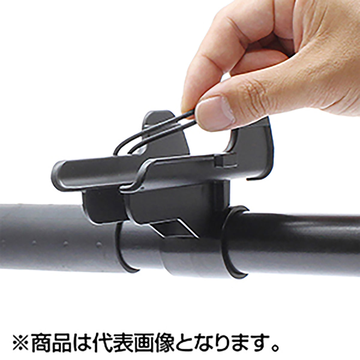 槌屋ヤック(TSUCHIYA YAC) マルチバー用オーバーロッドホルダー フロント/リアセット ブラック UA21