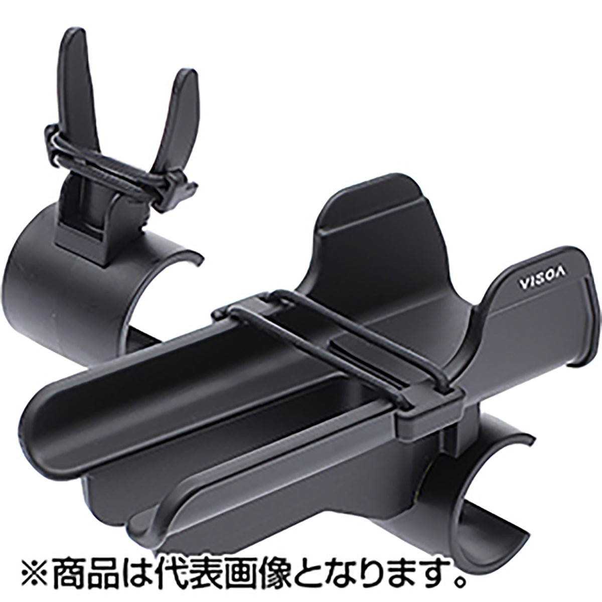 槌屋ヤック(TSUCHIYA YAC) マルチバー用オーバーロッドホルダー フロント/リアセット ブラック UA21
