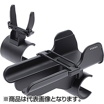 槌屋ヤック(TSUCHIYA YAC) マルチバー用オーバーロッドホルダー フロント/リアセット ブラック UA21