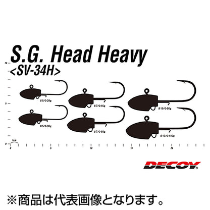 カツイチ(Katsuichi) デコイ S.G.ヘッドヘビー #5/0-28g Wニッケル SV-34H