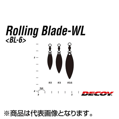 カツイチ(Katsuichi) デコイ ローリングブレードWL(ウィローリーフ) #3.5 シルバー BL-6