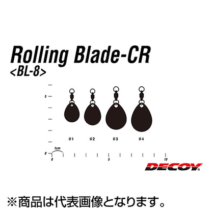 カツイチ(Katsuichi) デコイ ローリングブレードCR(コロラド) #3 ゴールド BL-8