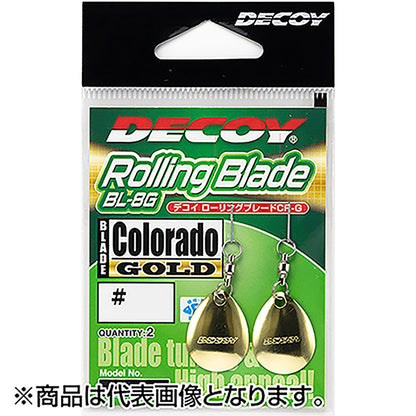 カツイチ(Katsuichi) デコイ ローリングブレードCR(コロラド) #3 ゴールド BL-8