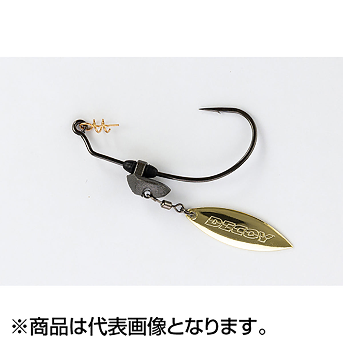 カツイチ(Katsuichi) デコイ マキサスブレード ワーム230 #5/0-5g NSブラック Worm230G