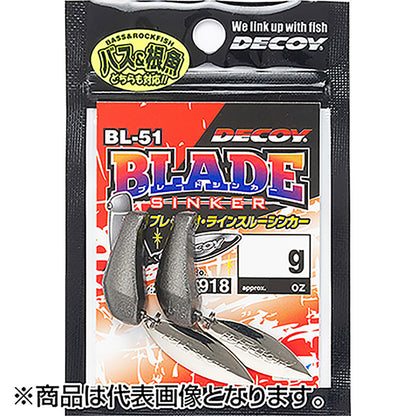 カツイチ(Katsuichi) デコイ ブレードシンカーヘビー 18g ガンブラック BL-51H