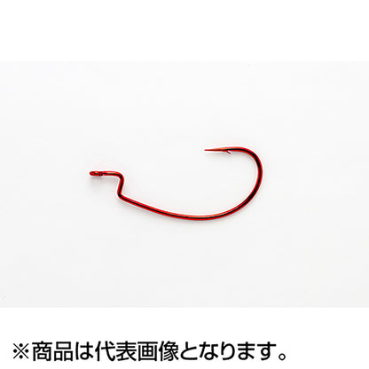 カツイチ(Katsuichi) デコイ キロフックR ワーム17R #2/0 Blood Red Worm17R