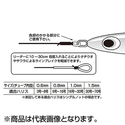 カツイチ(Katsuichi) デコイ ウレタンチューブ 0.6mm クリア T-2
