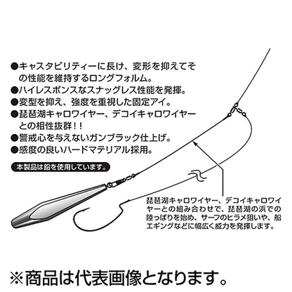 カツイチ(Katsuichi) デコイシンカー タイプヘビースティック 21g ガンブラック DS-7