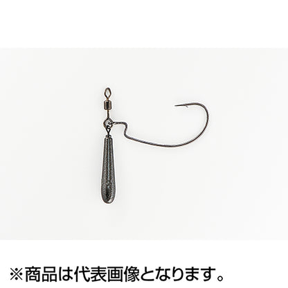 カツイチ(Katsuichi) デコイ ゼロダン ワーム217 #1-3.5g NSブラック Worm217