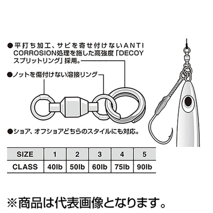 カツイチ(Katsuichi) デコイ パワーロールリング #5 Wニッケル PR-12